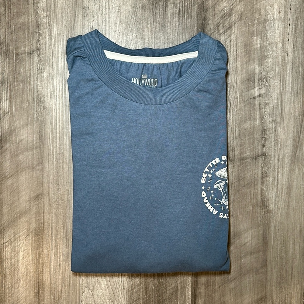 Hollywood The Jean People Better Says Ahead Layered Long Sleeve Tee - Large